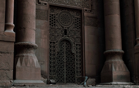 Gate in Al-Rifai Mosque (Masjid Al-Rifa'i) Cairo-Egypt. • The Middle ...