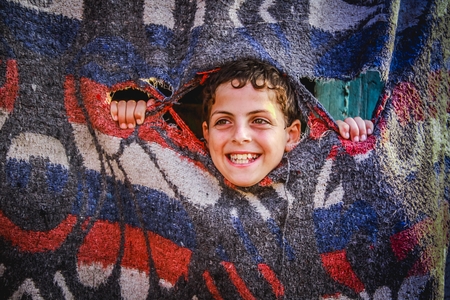 Portrait of a Palestinian child.