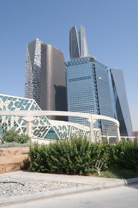 The King Abdullah Financial District (KAFD) in Riyadh, Saudi Arabia