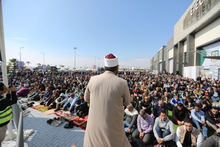 Friday prayer at Cairo International Book Fair 2024