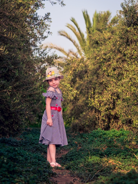 A portrait of an Egyptian girl.
