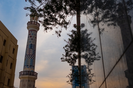 Minaret of a mosque in Manama.
