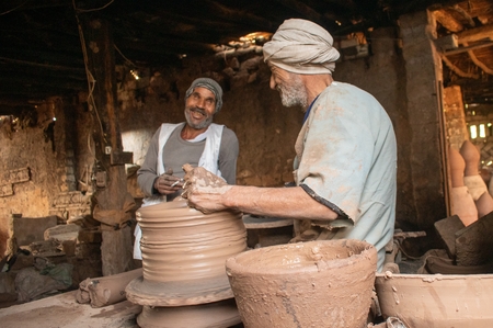 Portrait of pottery makers