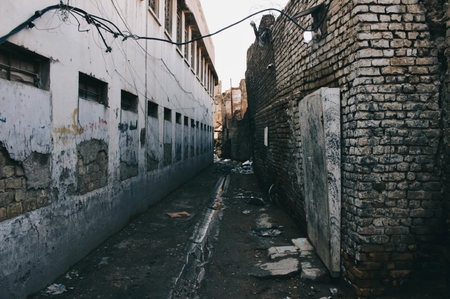 A narrow alley in the old city