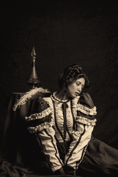 A woman posing for the camera