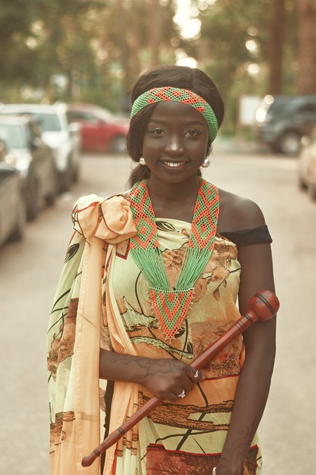 Portrait of a girl from South Africa.