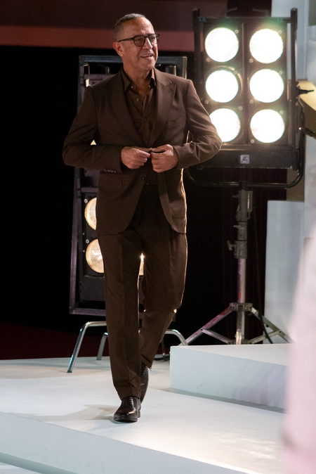 The famous actor Ashraf Abdel Baqi posing for the camera