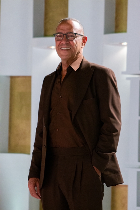 The famous actor Ashraf Abdel Baqi posing for the camera