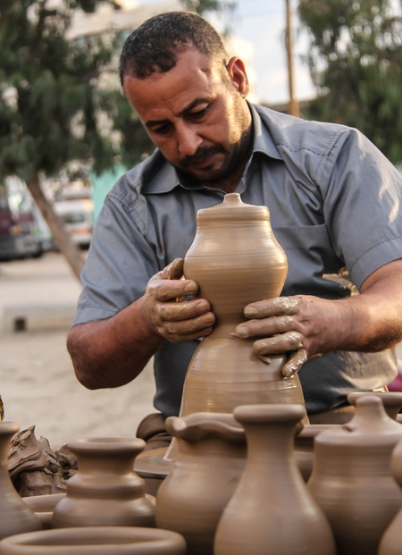 Portrait of a potter.