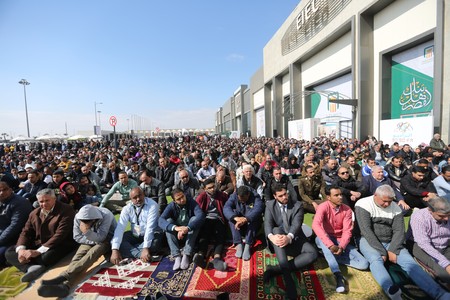 Friday prayer at Cairo International Book Fair 2024