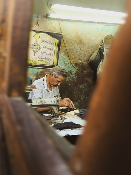 A moment from the life of Al-Muizz Street, Cairo, Egypt
