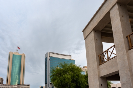 Architectural towers in Bahrain