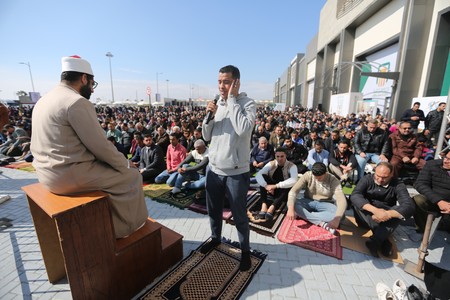 Friday prayer at Cairo International Book Fair 2024