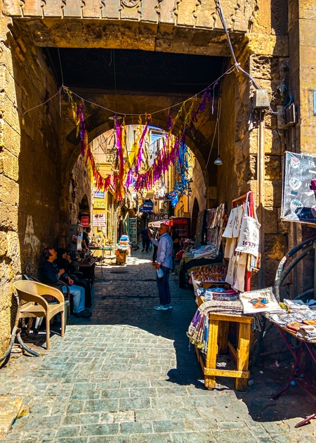 Al-Salihiya Alley is located in the heart of Fatimid Cairo.